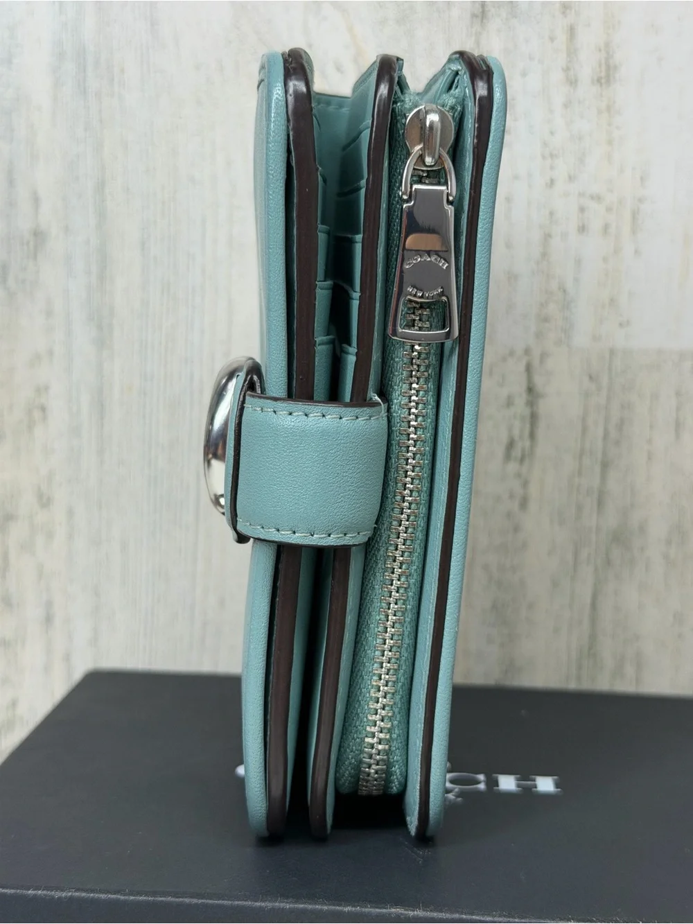 Coach Tabby Medium Wallet in Aquamarine